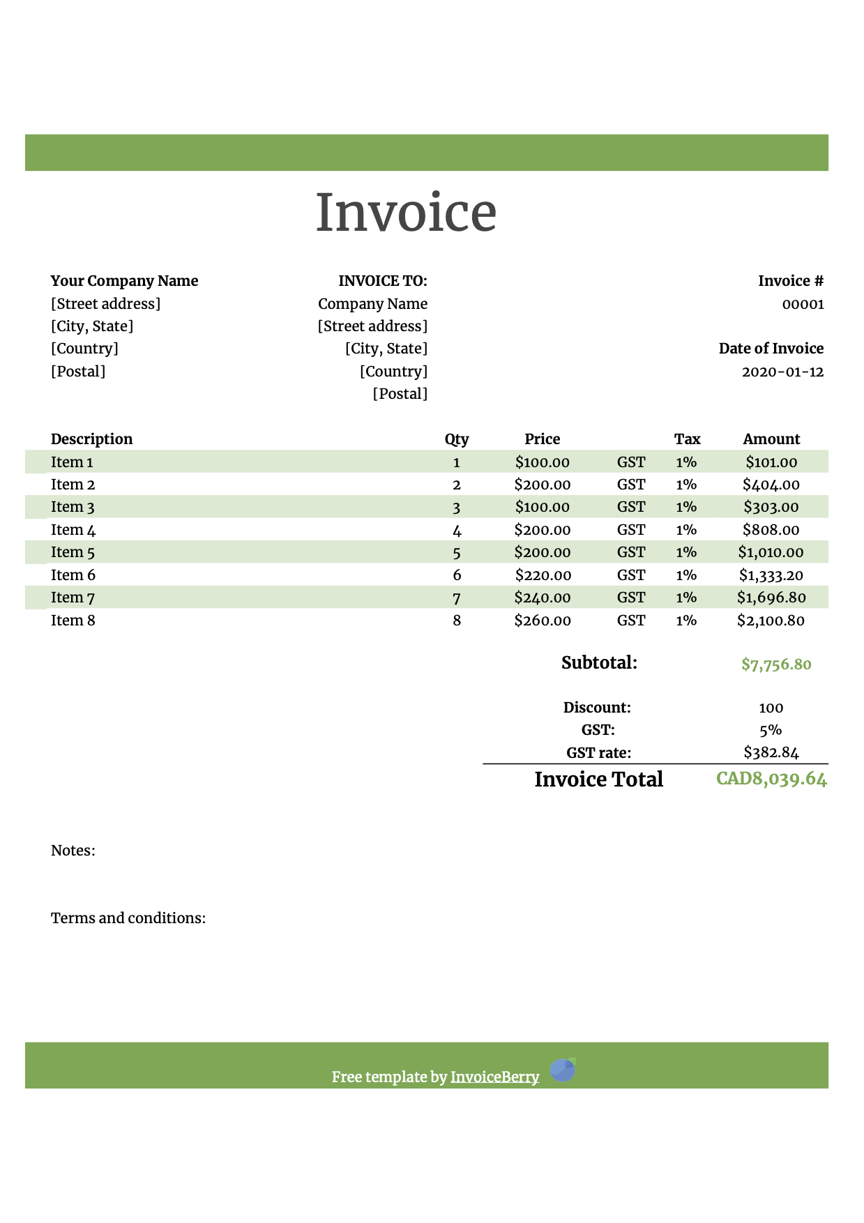 Free Printable Invoice Templates Australia Printable Forms Free Online