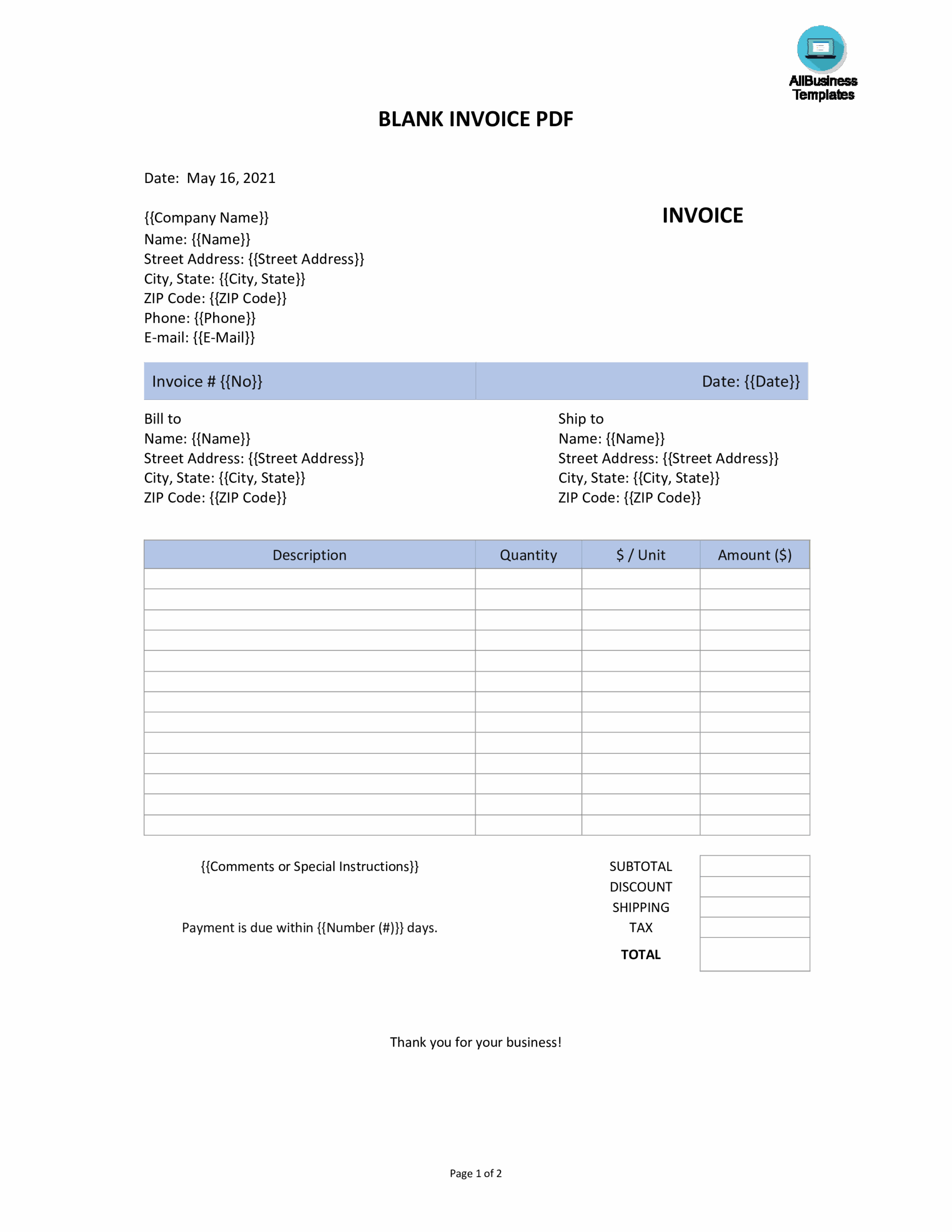Free Printable Invoice Templates Australia Printable Forms Free Online