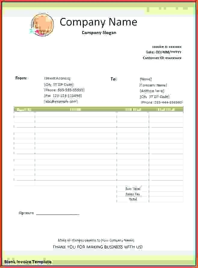 Free Printable Invoice Templates Excel Printable Templates