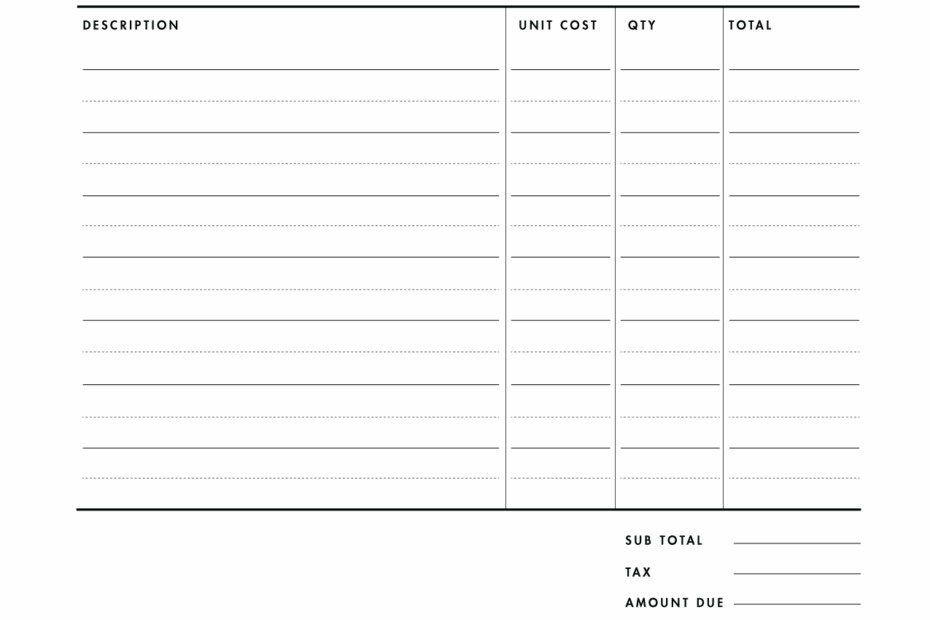 Free Printable Invoice Templates Excel Word PDF Blank 53 OFF