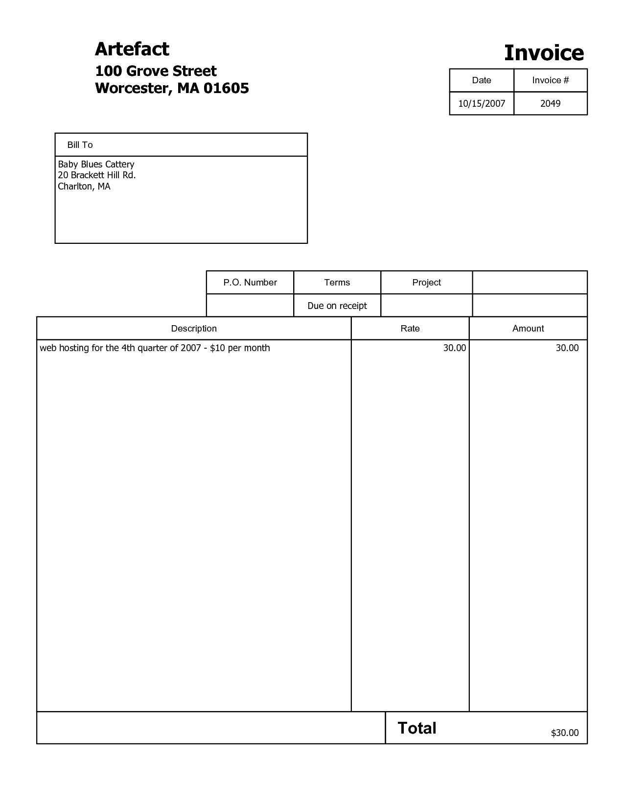 Free Printable Invoice Templates Free Printable