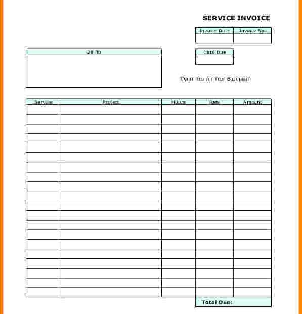Free Printable Invoices For Contractors Template Business PSD Excel