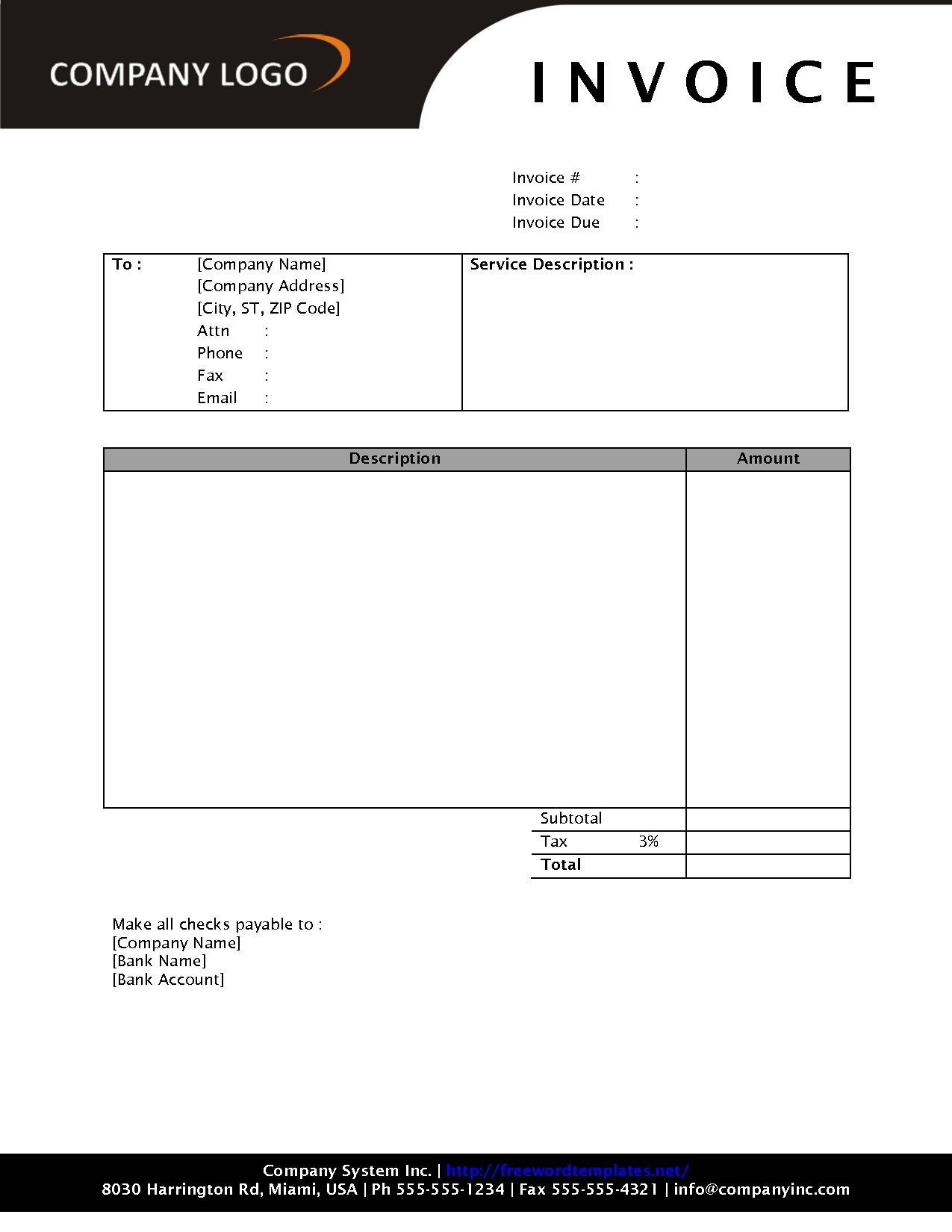 Free Printable Invoices Invoice Template Printable Invoice Invoice 