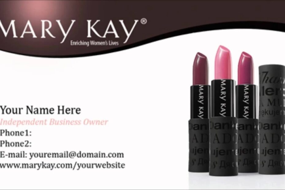Free Printable Mary Kay Business Cards Free Printable