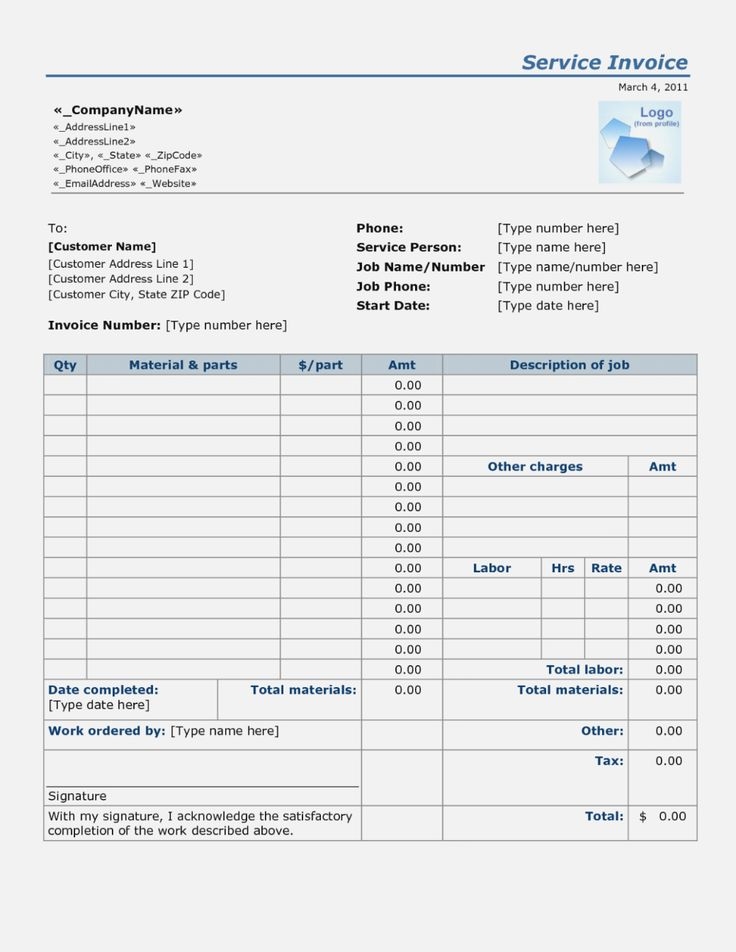 Free Printable Notary Invoice