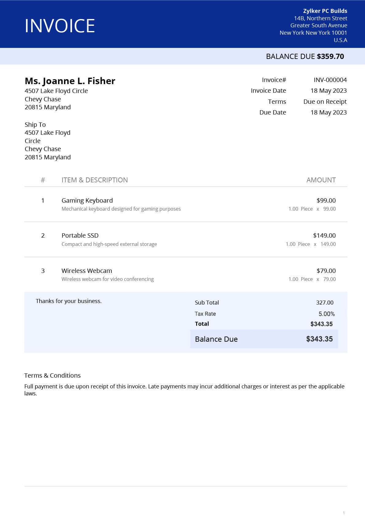 Free Printable Professional Invoice Templates To 50 OFF