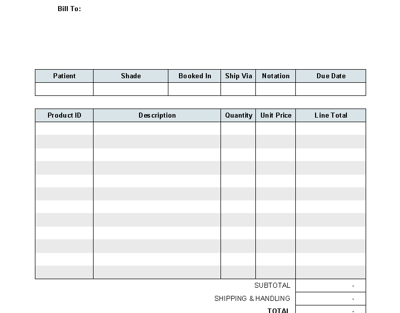 Free Printable Service Invoice Template Free Lawn Service In