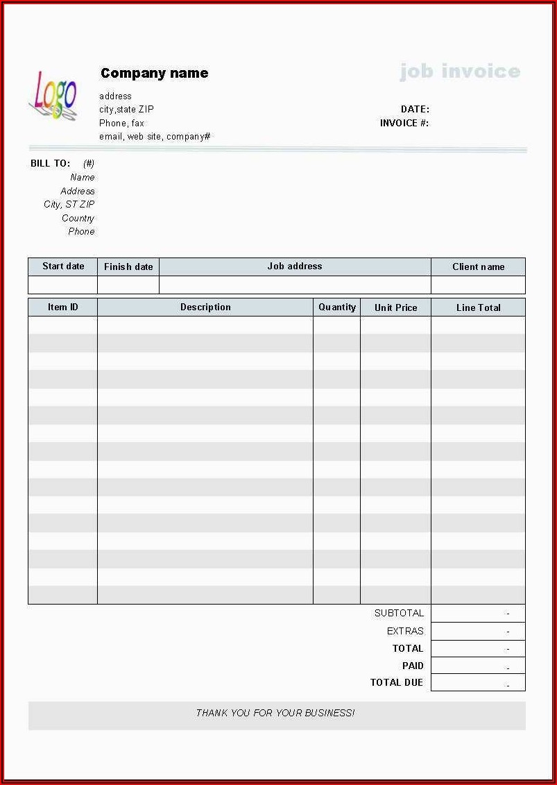 Free Printable Tax Invoice Template Australia Template 2 Resume 