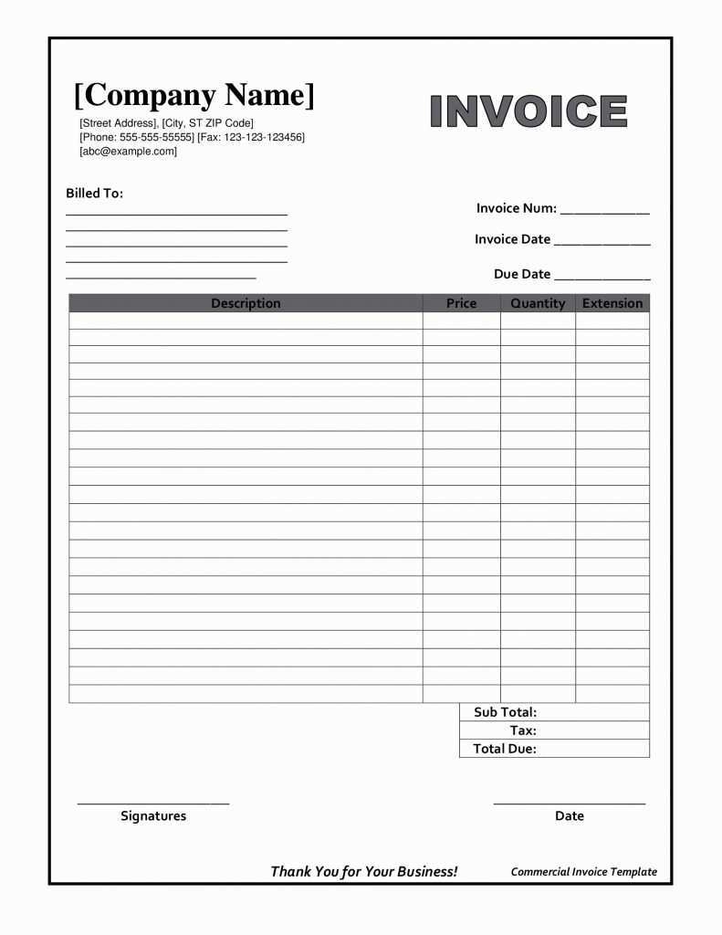 Free Printable Work Invoice Forms For Wordperfect Printable Forms 
