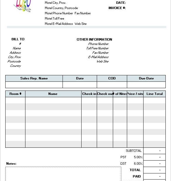 Free Printable Work Invoice Forms For Wordperfect Printable Forms