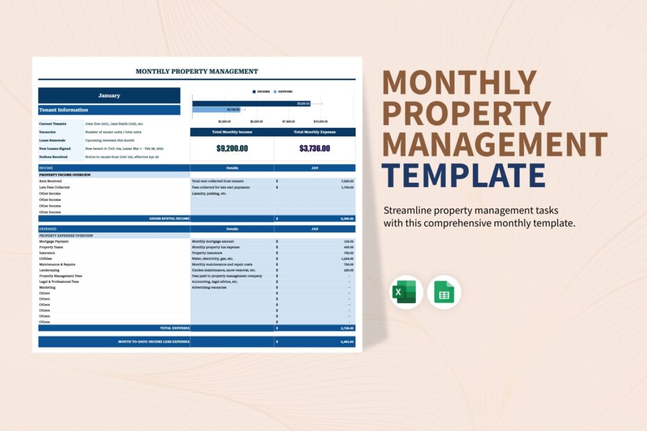 FREE Property Management Templates Download In Excel Google Sheets