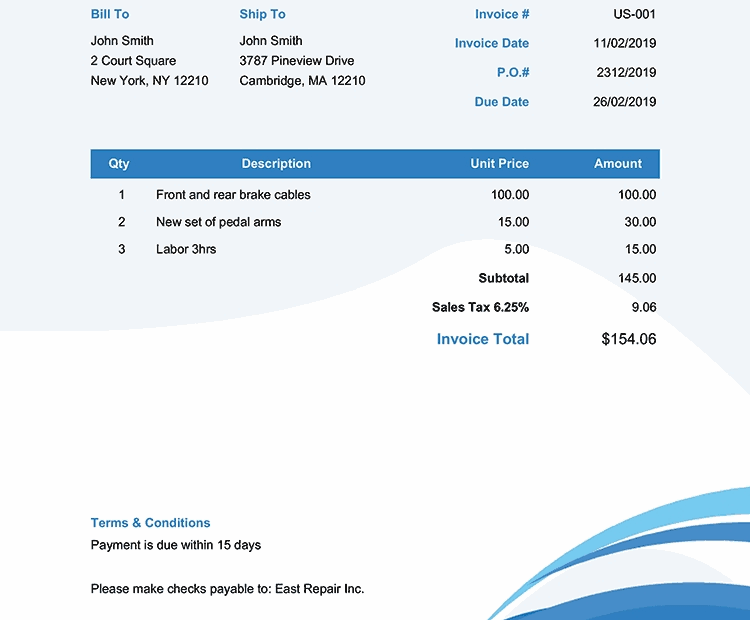 Free Safe Editable Invoice Template Printable Invoice Template Ideas