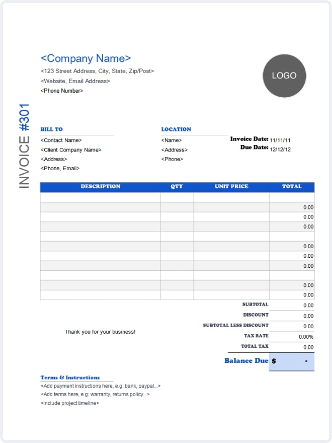 Free Wedding Cake Invoice Templates