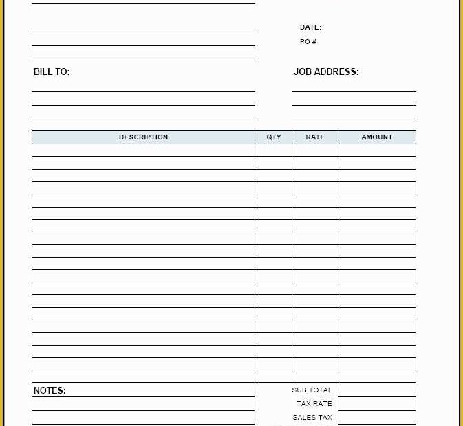 Generic Invoice Printable