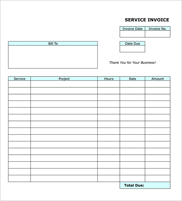 Generic Invoice Template Free Invoice Example
