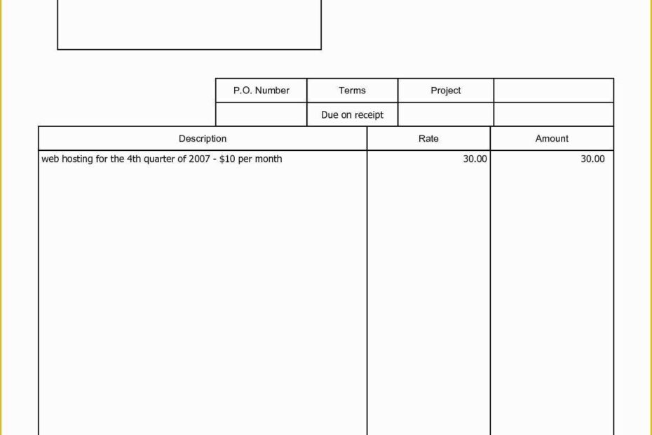 Generic Invoice Template Free Of Generic Invoice Heritagechristiancollege