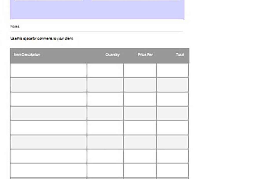 Google Docs Invoice Template How You Make One Properly On Your Own