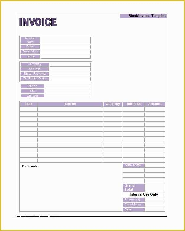 Html Invoice Template Free Download Of Printable Invoice Template 