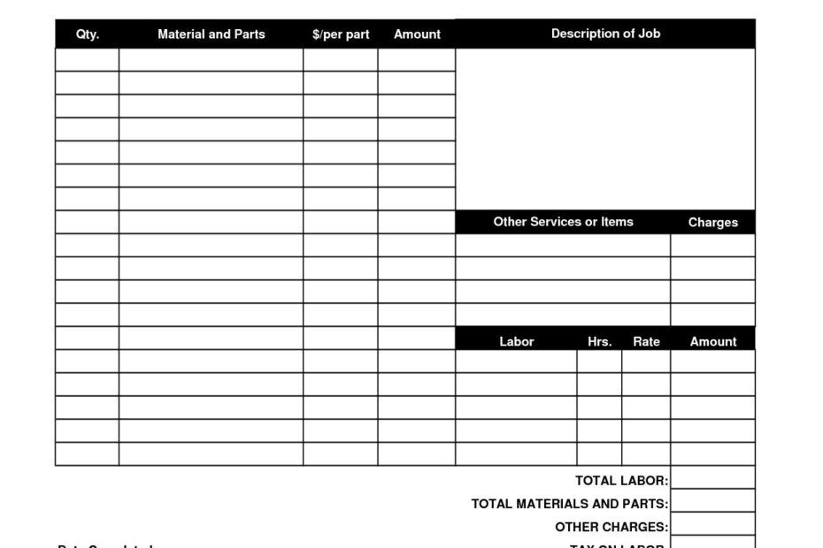 Invoice Slip Printable Template Free Printable Templates
