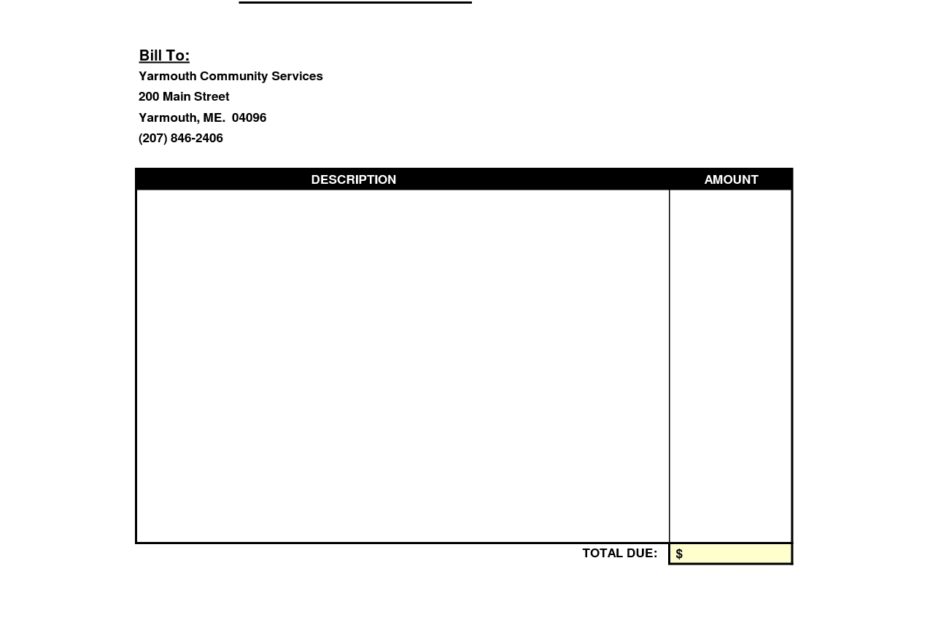 Invoice Template Printable Invoice Example