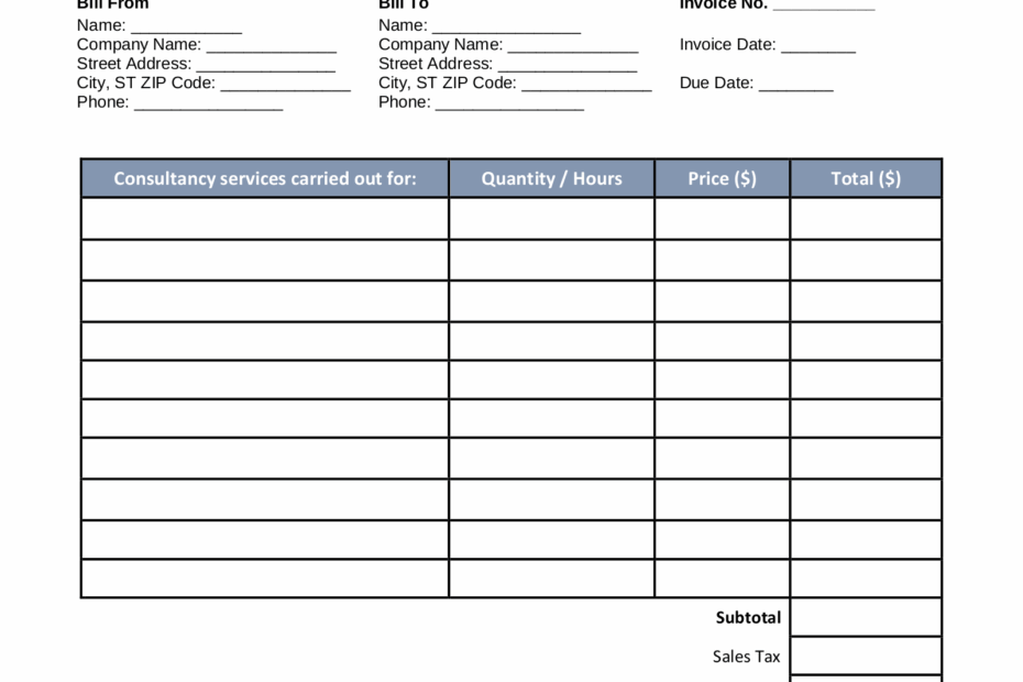 Invoice Templates Invoice Template Invoice Template Word Printable