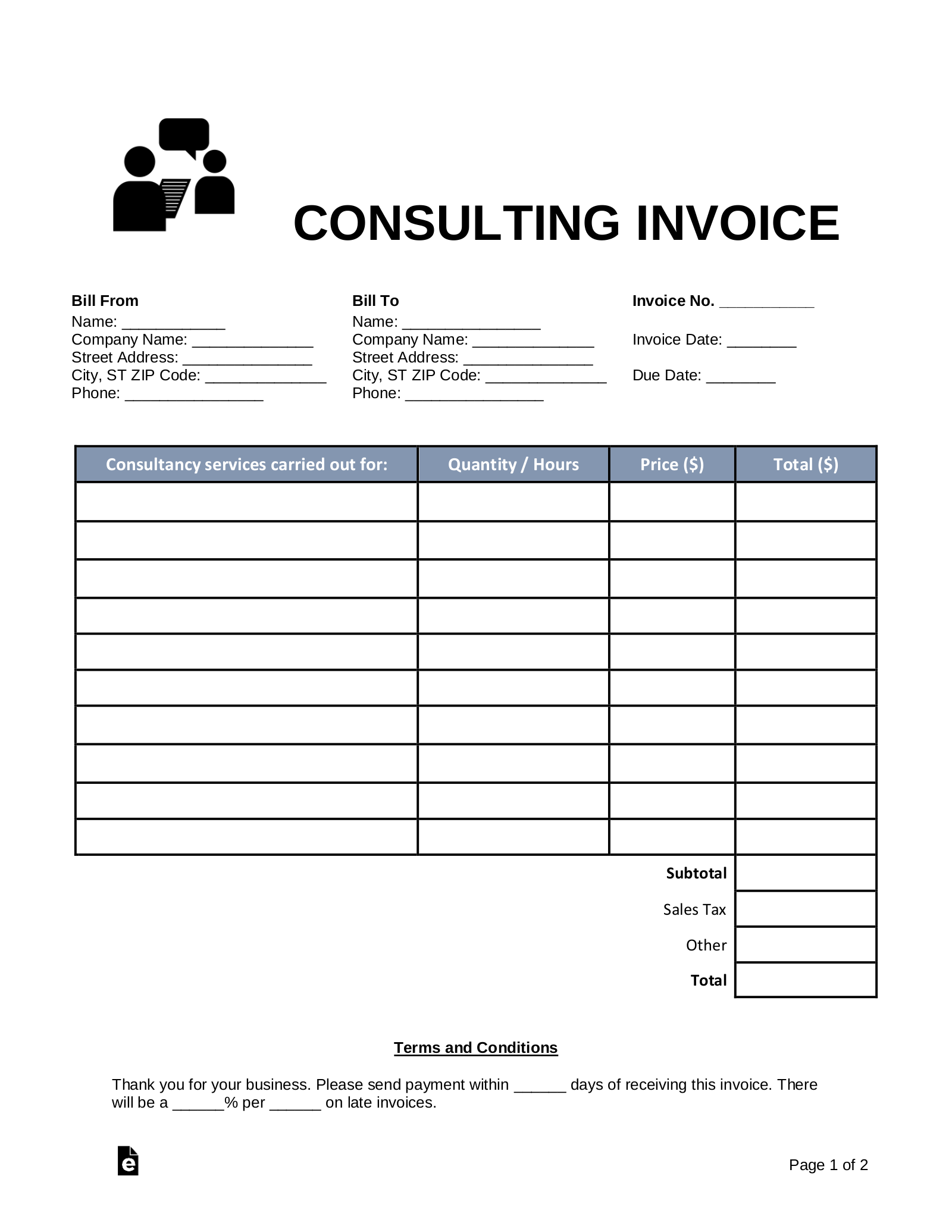 Invoice Templates Invoice Template Invoice Template Word Printable 