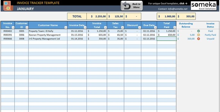 Invoice Tracker Printable Spreadsheet Invoice Spreadsheet Business