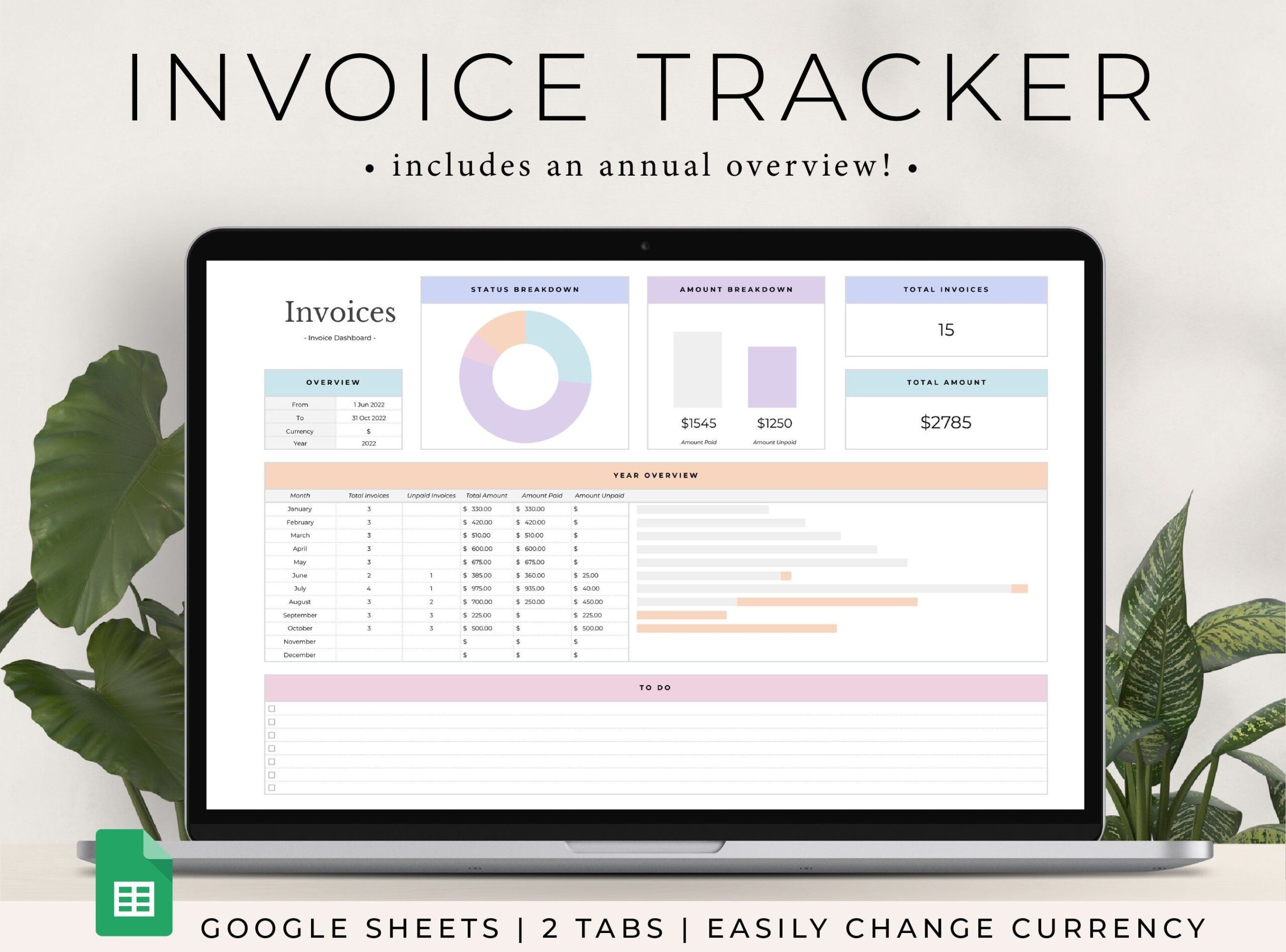 Invoice Tracker Spreadsheet Invoice Tracker Google Sheets Small 