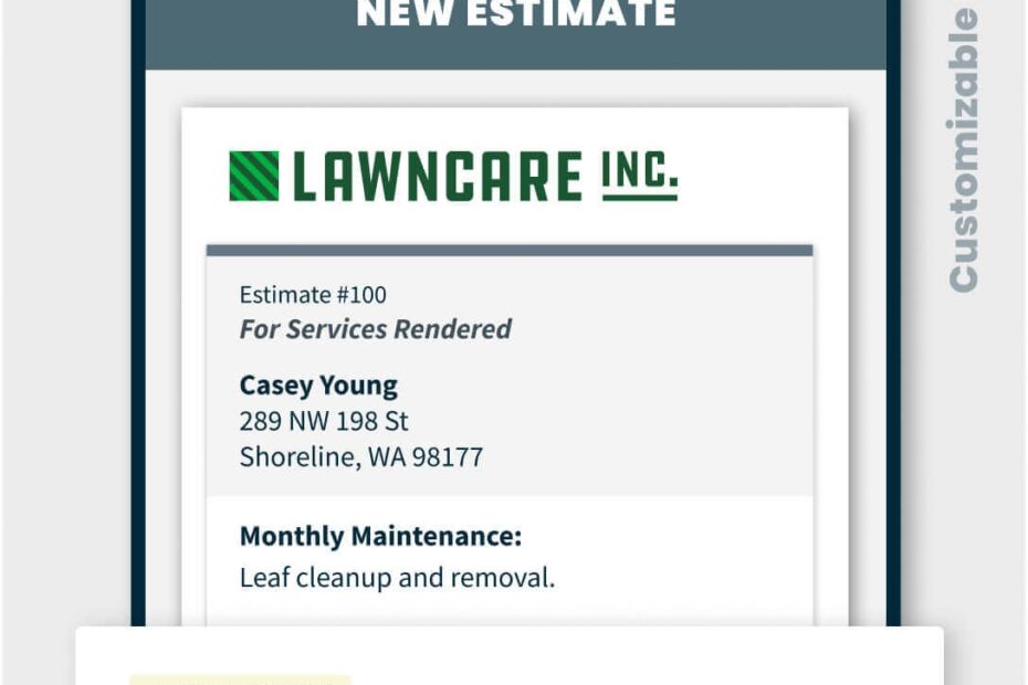 Lawn Care Invoice Template Microsoft Word Wishbopqe