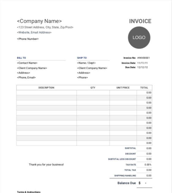 Online Printable Invoices Medical Resume