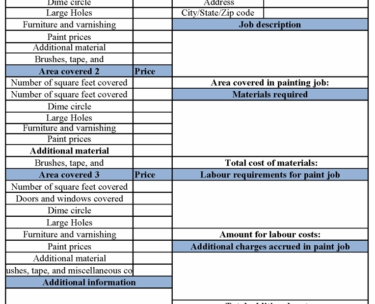 Painters Invoice Template Invoice Template Ideas
