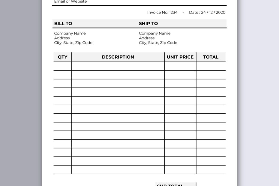 Paper Stationery Invoice Template Printable Invoice E Vrogue co