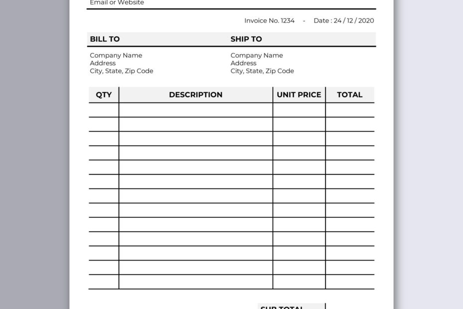 Paper Stationery Invoice Template Printable Invoice E Vrogue co