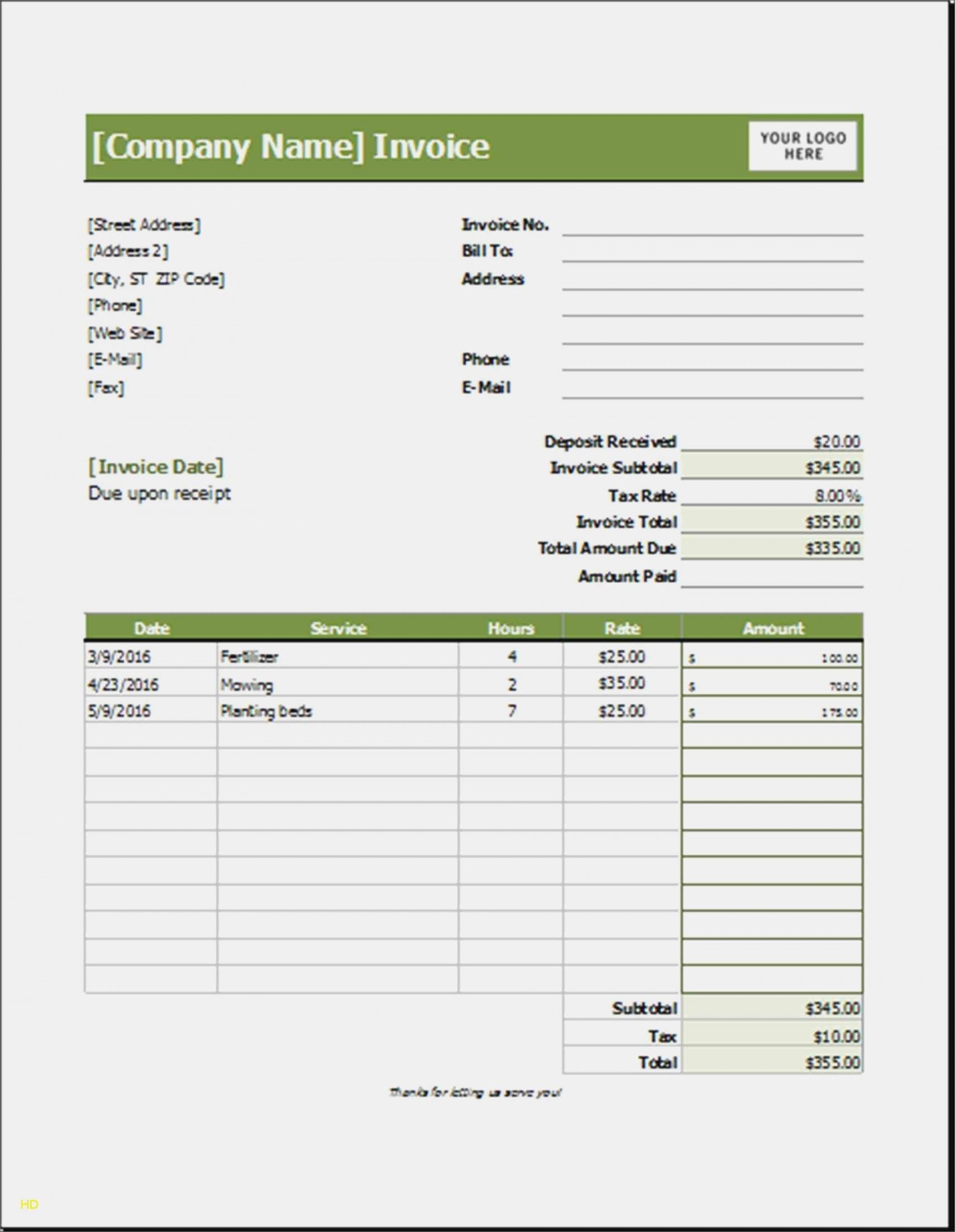 Printable 40 Printable Lawn Mowing Invoice Template Free With Lawn Lawn 