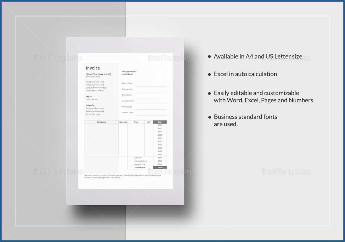 Printable Bakery Invoice Template Template 2 Resume Examples 