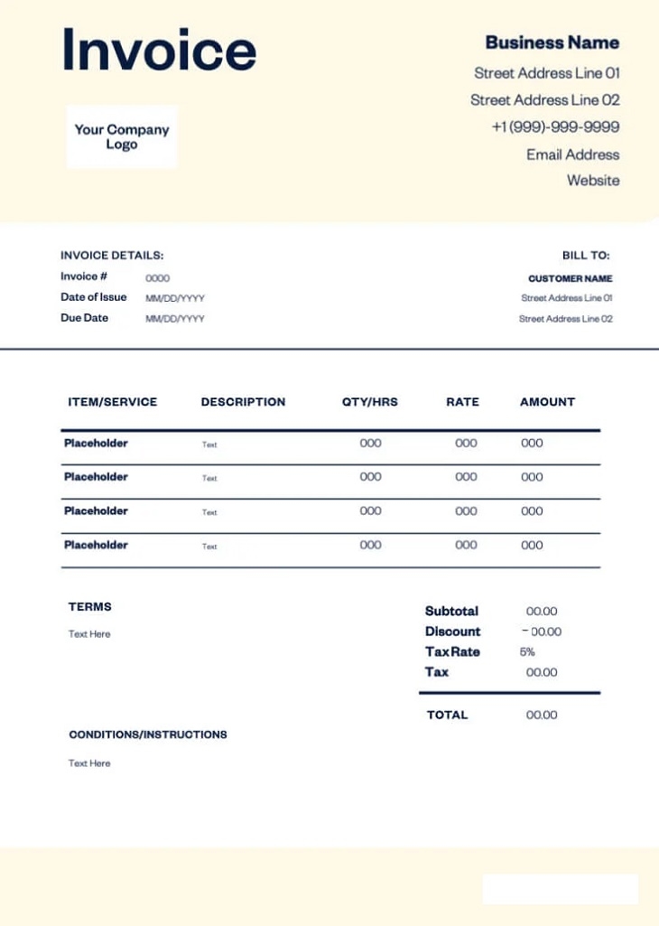 Printable Basic Invoice Template For Free Free Download And Print For 