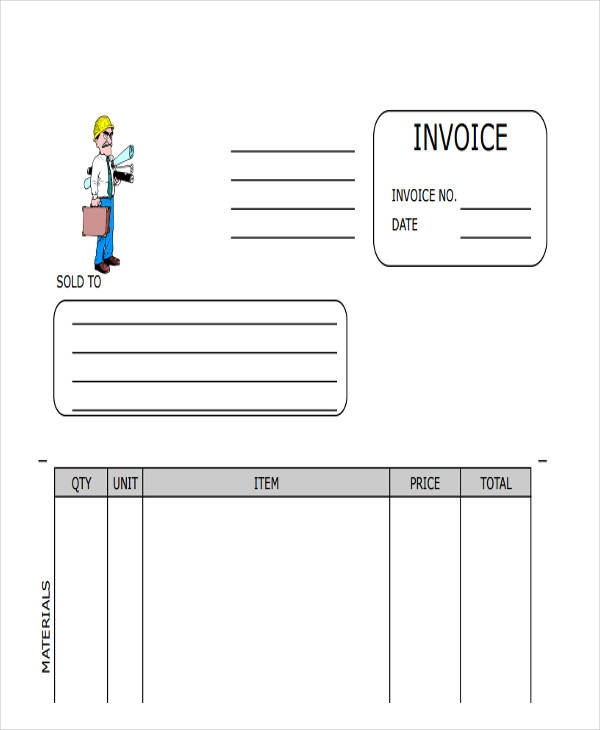 Printable Contractor Invoice Templatesz234