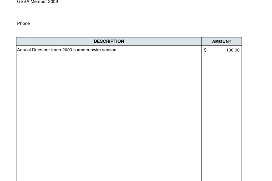 Printable Downloadable Simple Invoice Template Printable Templates