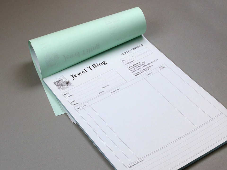 Printable Invoice Book Jokerbu