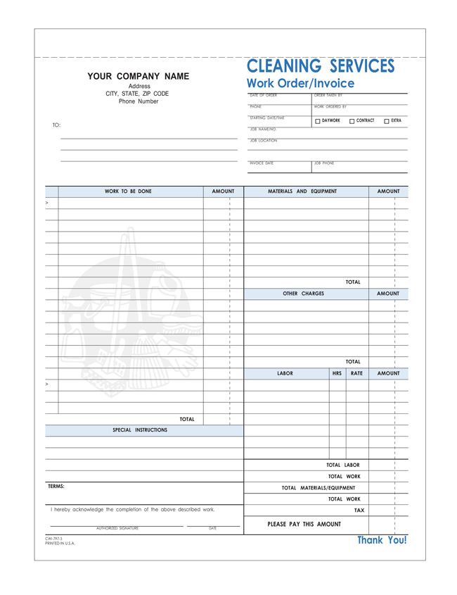 Printable Invoice Form For Maid Printable Forms Free Online