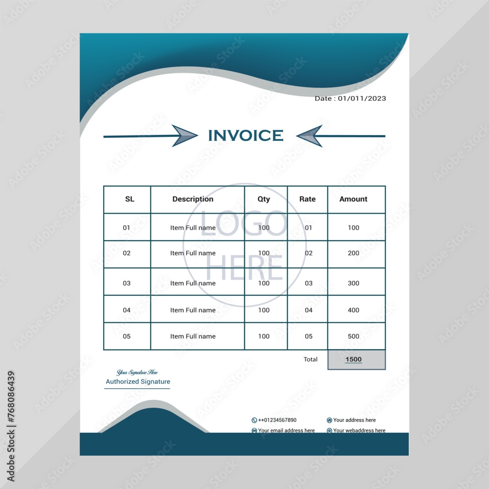 Printable Invoice Layout Business Invoice Layout New Style Business 