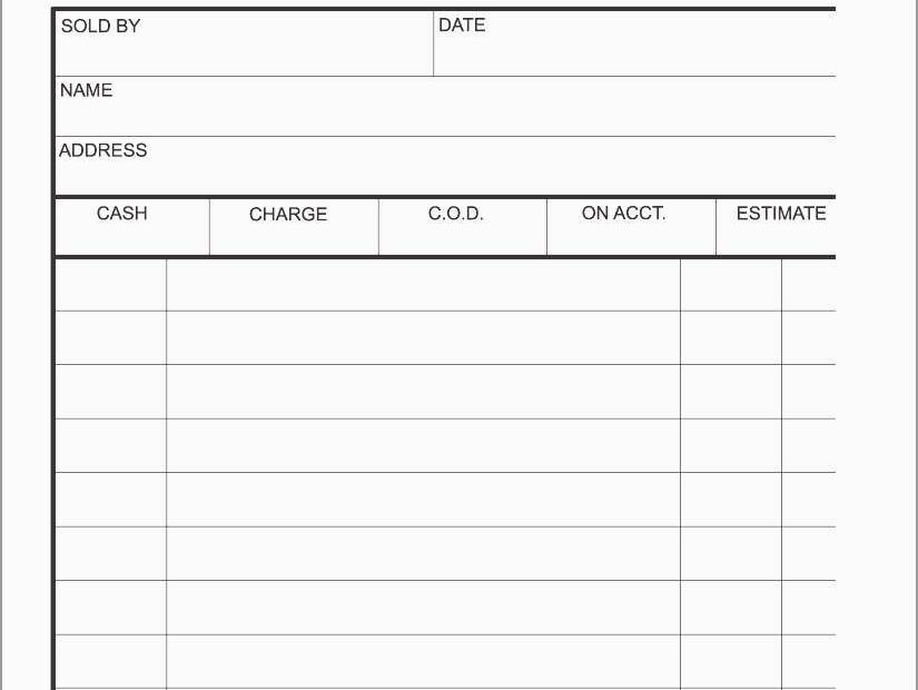 Printable Invoice Receipt