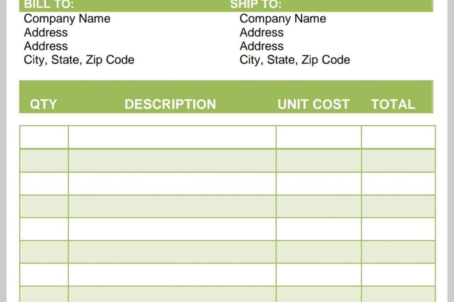 Printable Invoice Receipt