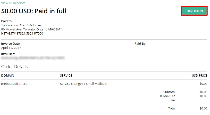 Printable Invoice Receipts Template Business PSD Excel Word PDF