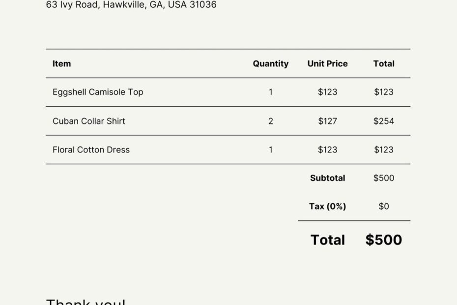 Printable Invoice Sheet Printable Free Templates