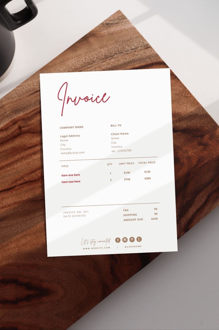 Printable Invoice Template Small Business Invoice Form Download 