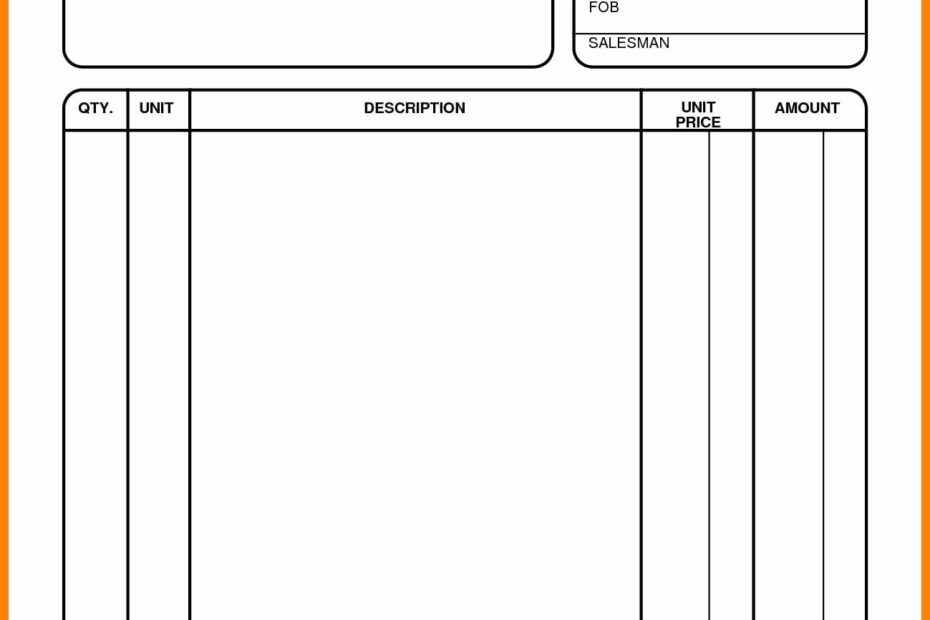 Printable Invoices Form Printable Forms Free Online