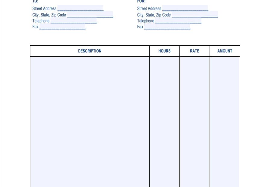 Printable Invoices Jazzkiza