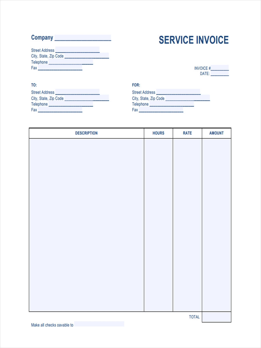 Printable Invoices Jazzkiza