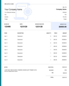 Printable Notary Invoice Template Templateral